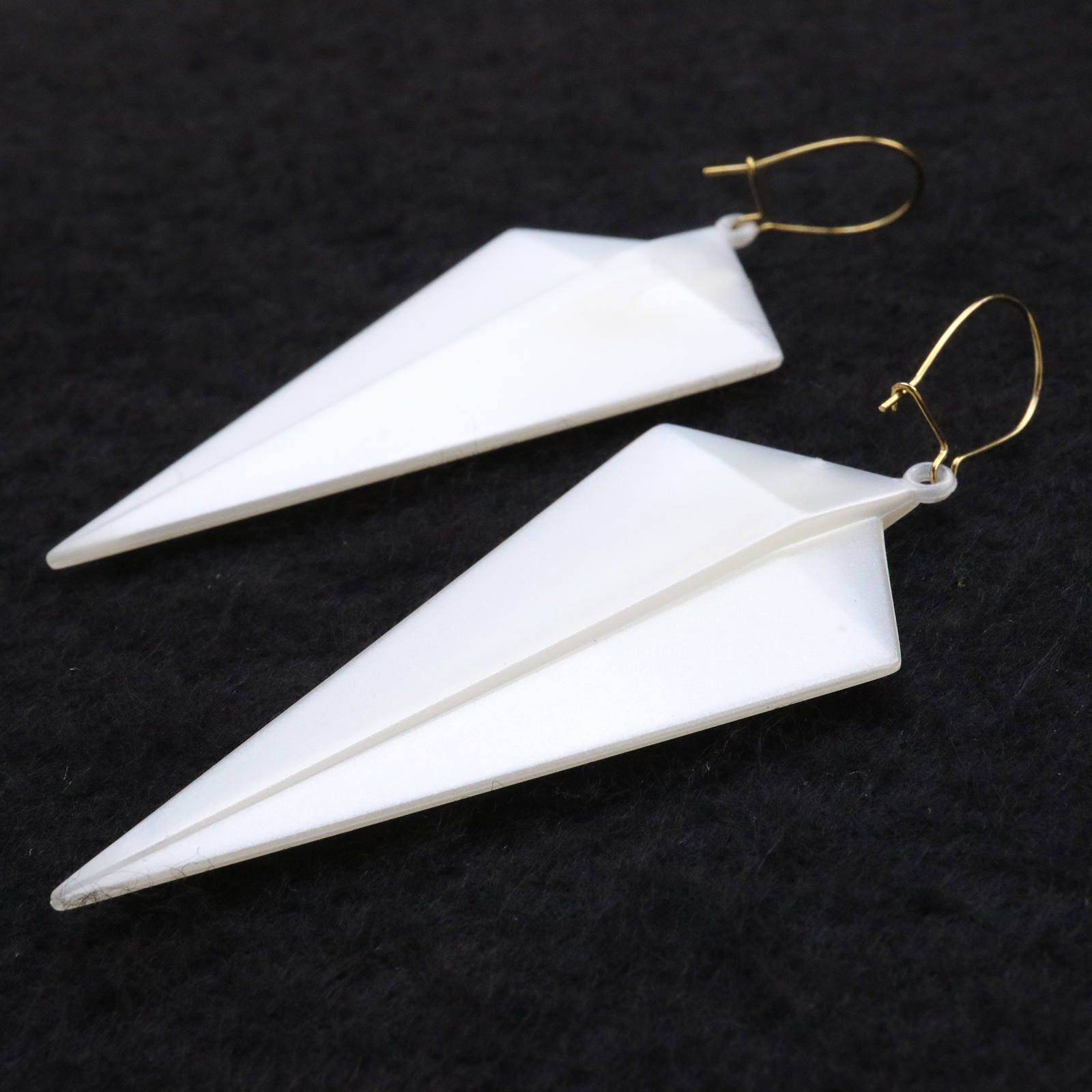 ピアス「パール折り紙」