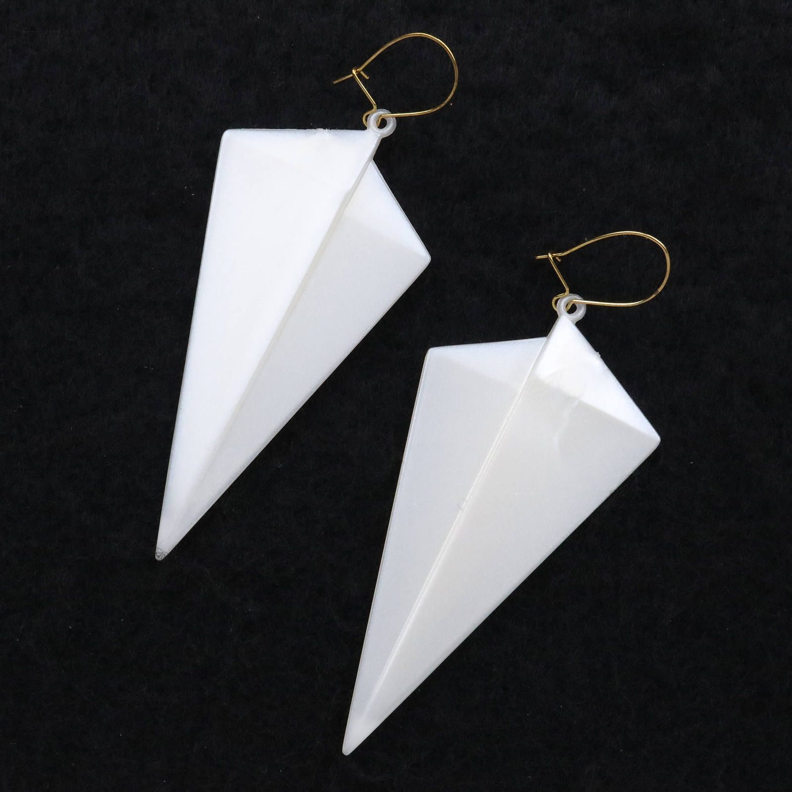ピアス「パール折り紙」