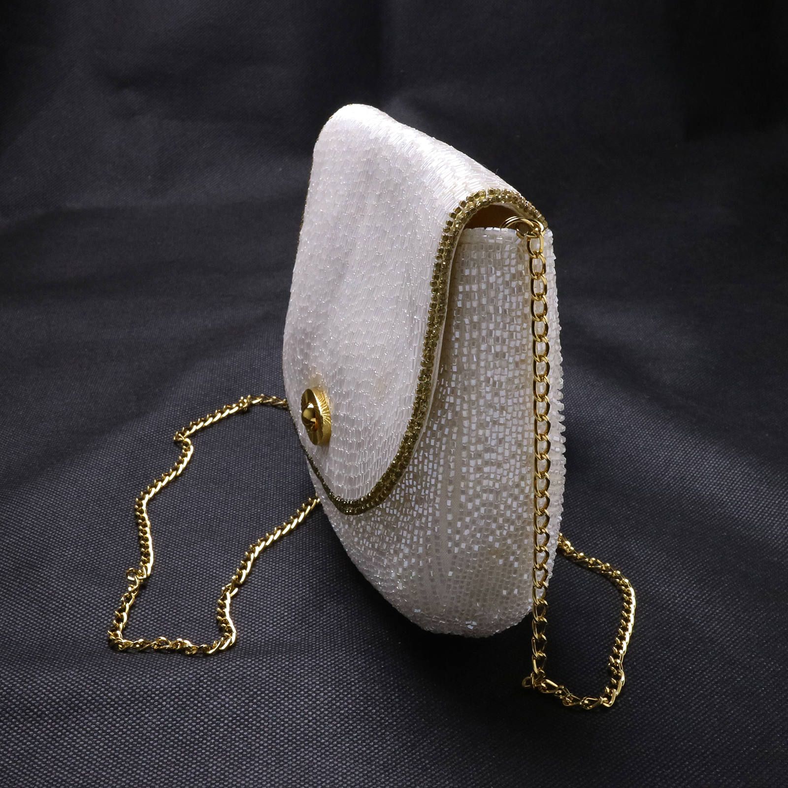 ヴィンテージビーズ刺繍バッグ イギリス