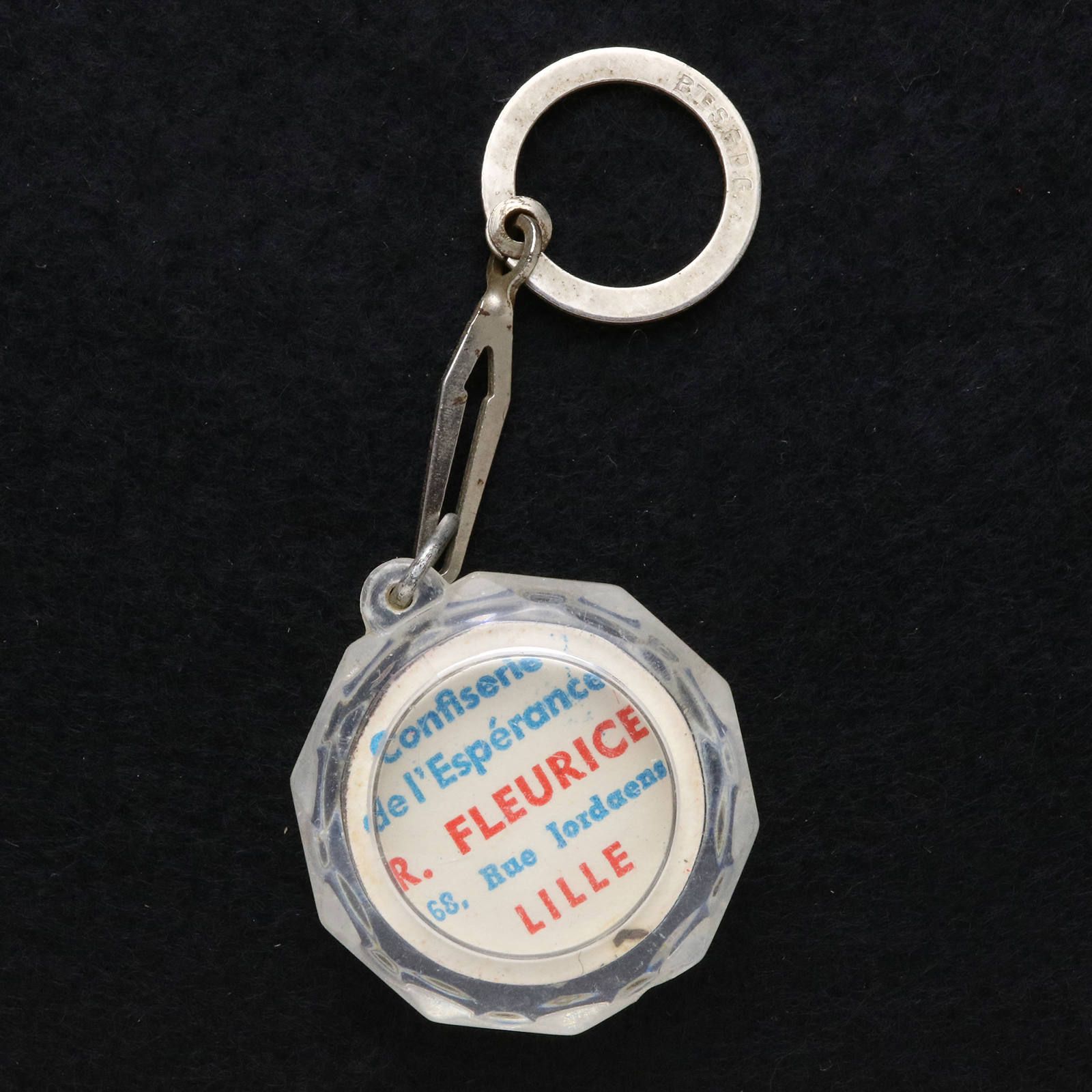 confiserie de l'Esperance R.FLEURICE LILLE フレンチキーホルダー