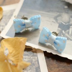 ピアス「パステルリボン」