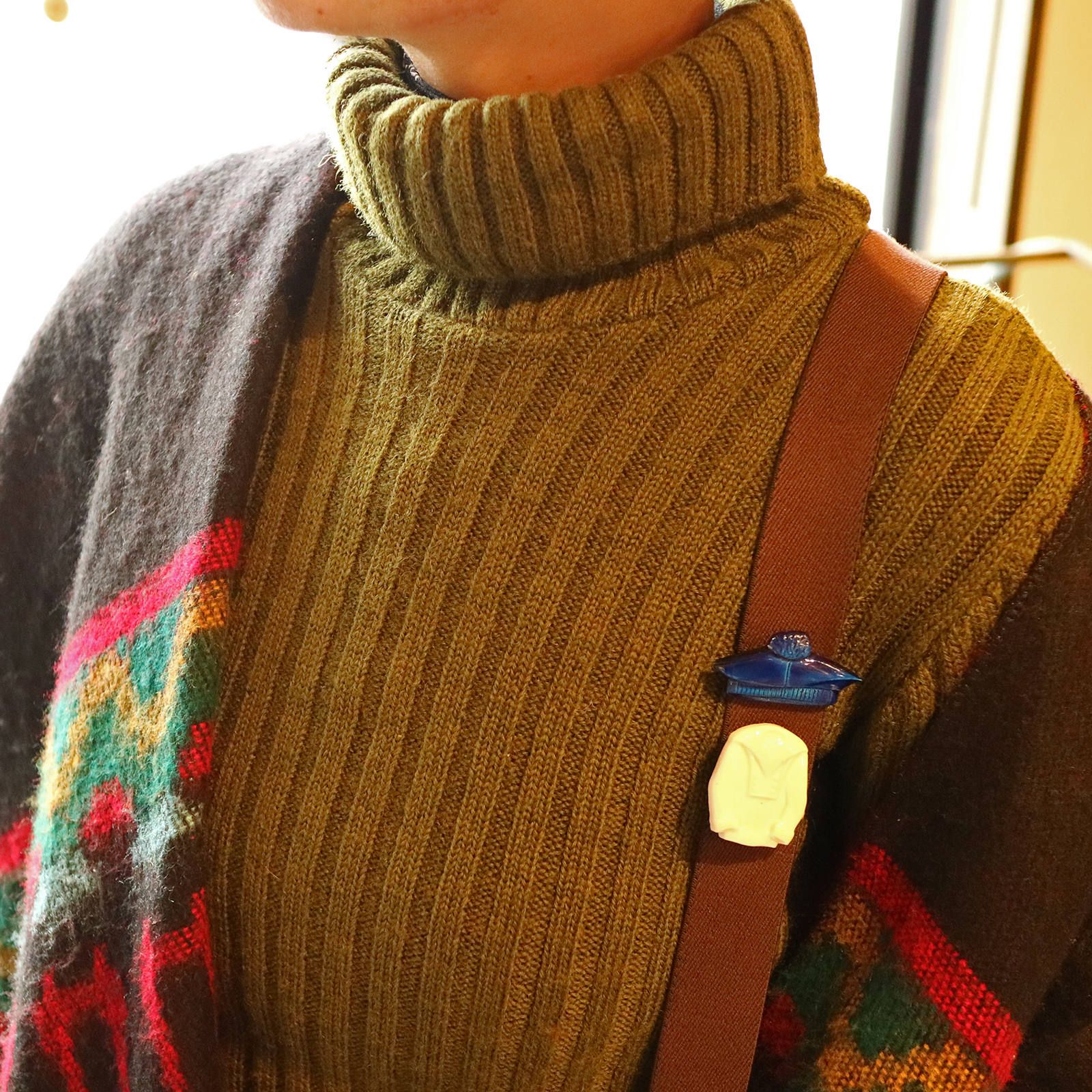 プラスチックブローチ「セーラ―服」