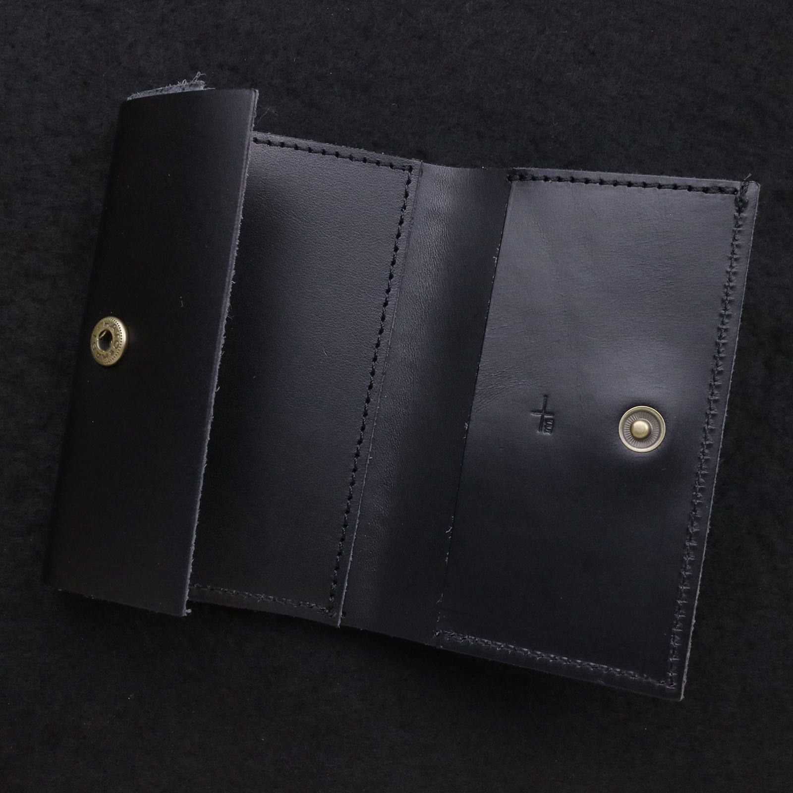 「straccio Buttero」ミニ財布 ブラック