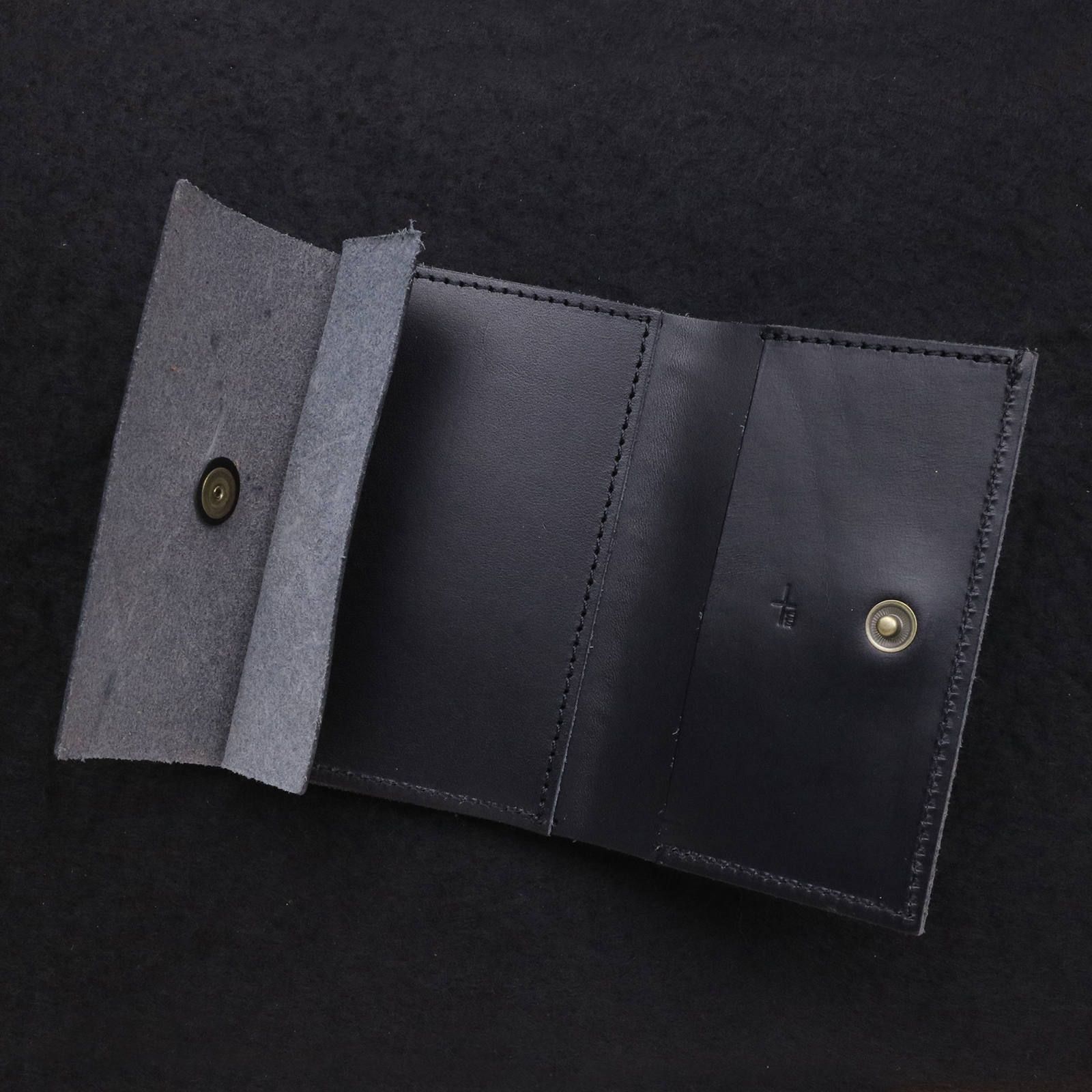 「straccio Buttero」ミニ財布 ブラック