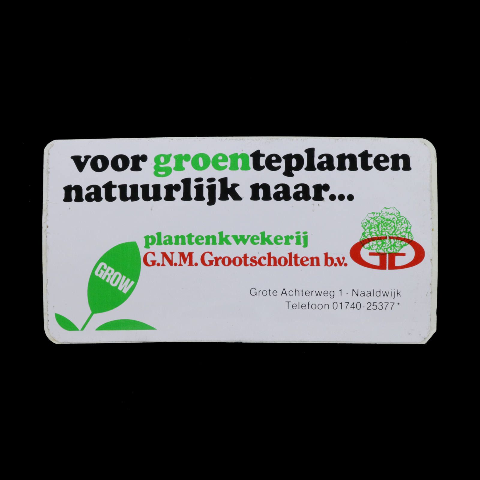 G.N.M.Grootscholten b.v. ヴィンテージステッカー
