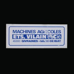 ETS. VILAIN et Cie ヴィンテージステッカー