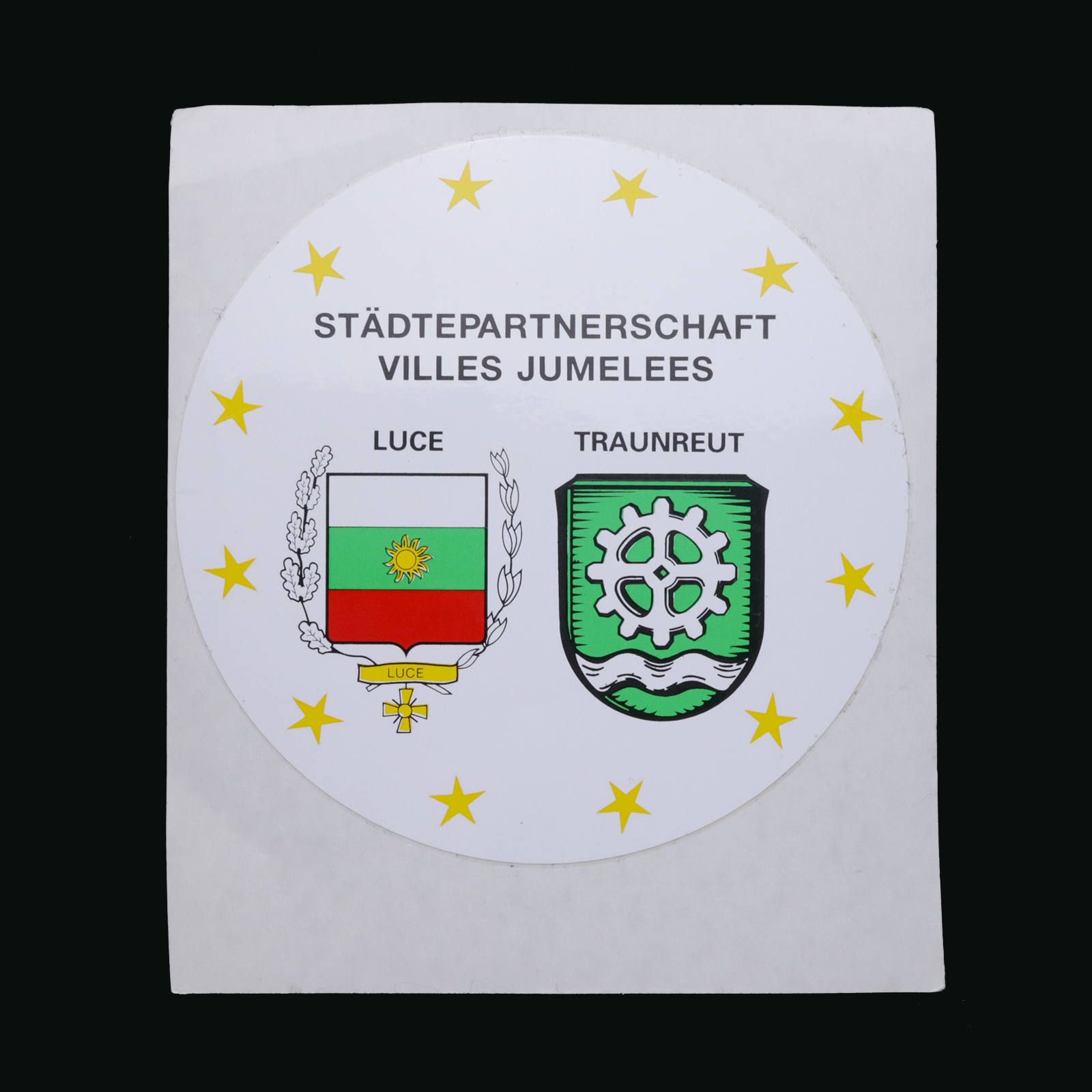 STADTEPARTNERSCHAFT VILLES JUMELEES ヴィンテージステッカー