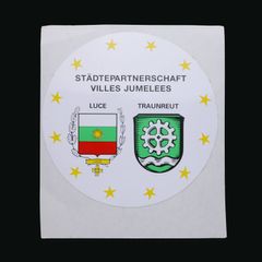 STADTEPARTNERSCHAFT VILLES JUMELEES ヴィンテージステッカー