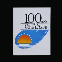 100 ANS DE COTE D'AZUR ヴィンテージステッカー