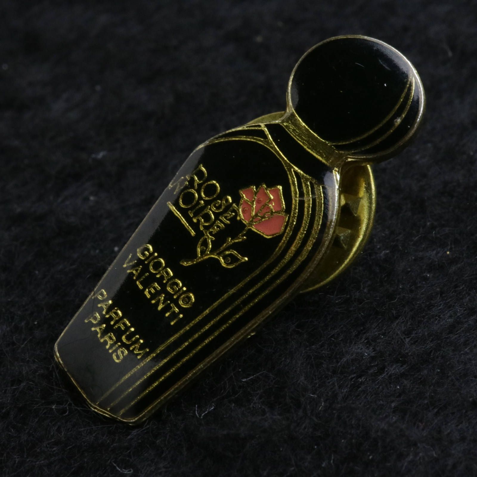 GIORGIO VALENTI ジョルジオバレンチ 薔薇の黒いボトル 香水 フレンチピンズ