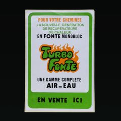 TURBO FONTE ストーブ ヴィンテージステッカー