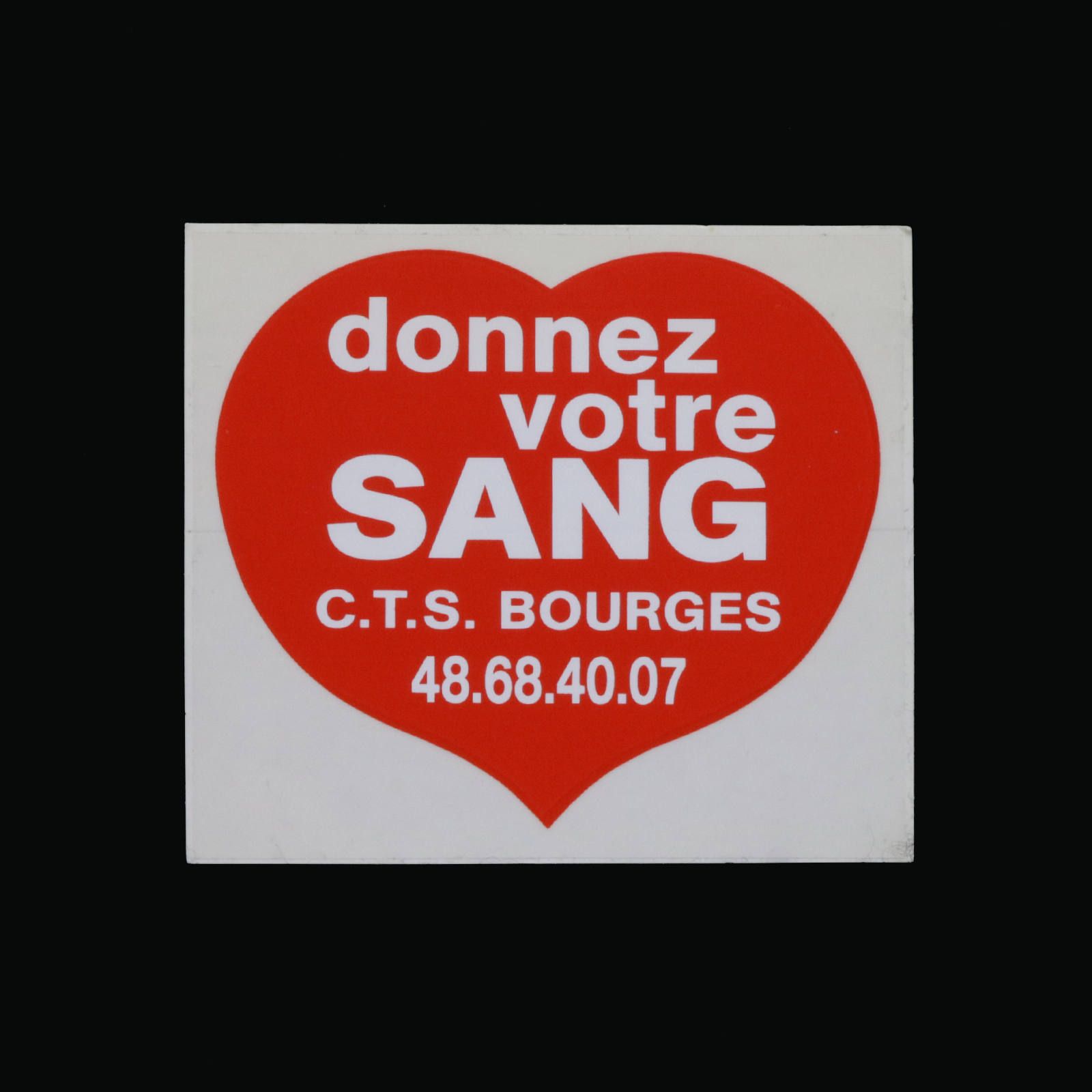 donnez votre SANG 献血 ヴィンテージステッカー