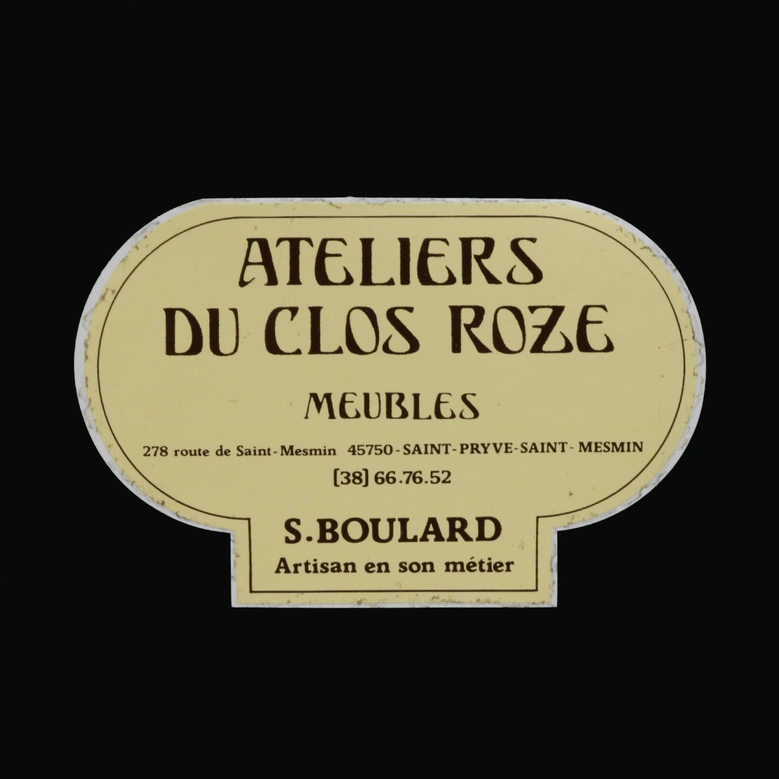 ATELIERS DU CLOS ROZE ワイン ヴィンテージステッカー