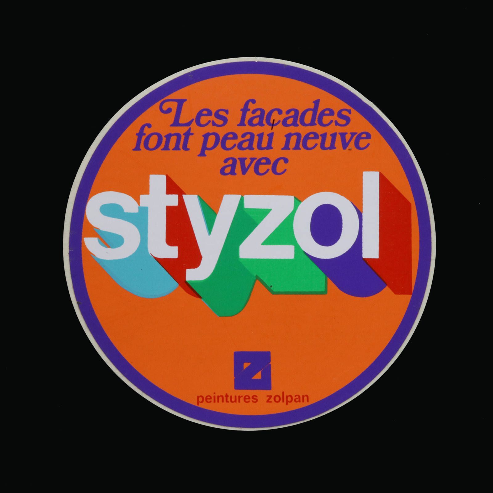 ZOLPAN "styzol" ヴィンテージステッカー