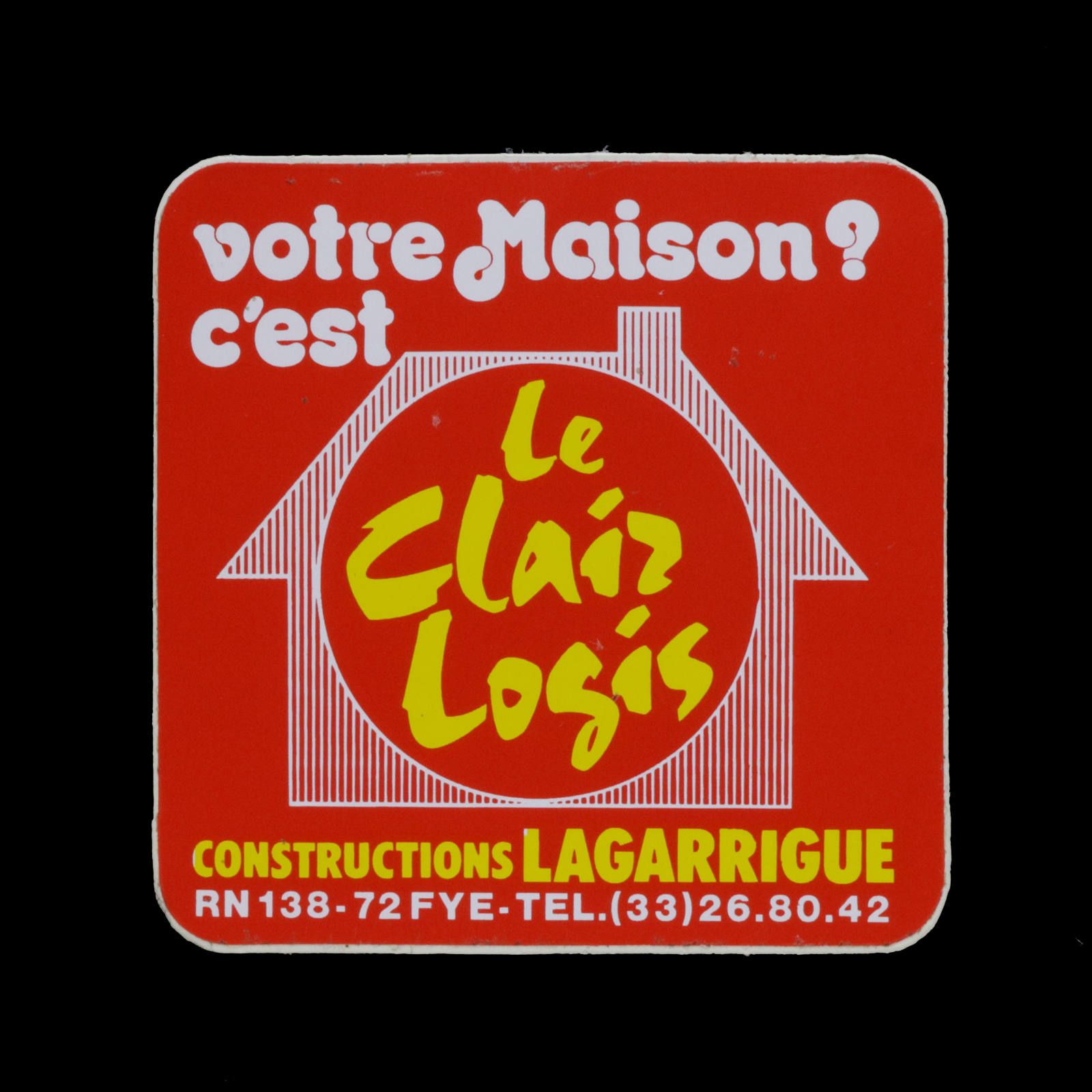 CONSTRUCTIONS LAGARRIGUE ヴィンテージステッカー