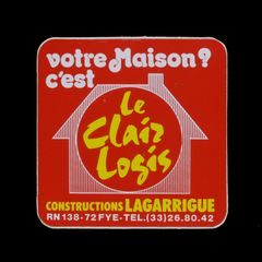 CONSTRUCTIONS LAGARRIGUE ヴィンテージステッカー