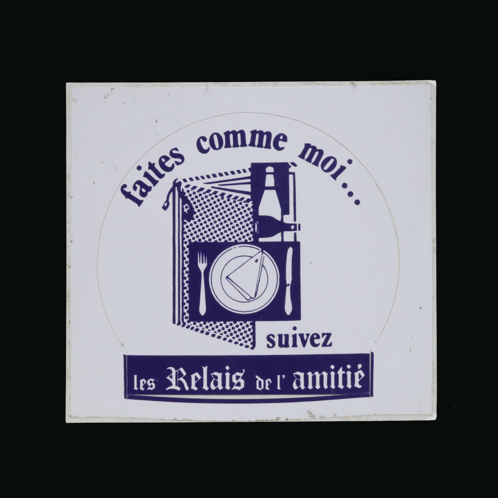 les relais de l'amitie ヴィンテージステッカー