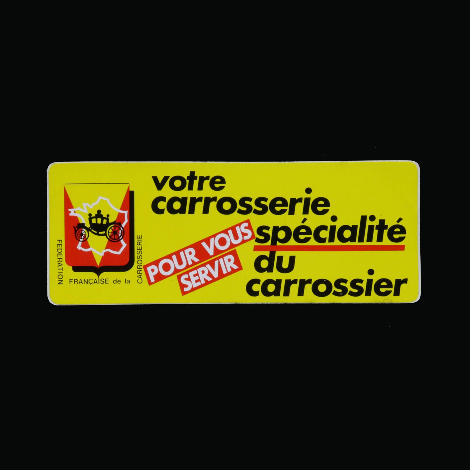 votre carrosserie specialite du carrossier ヴィンテージステッカー