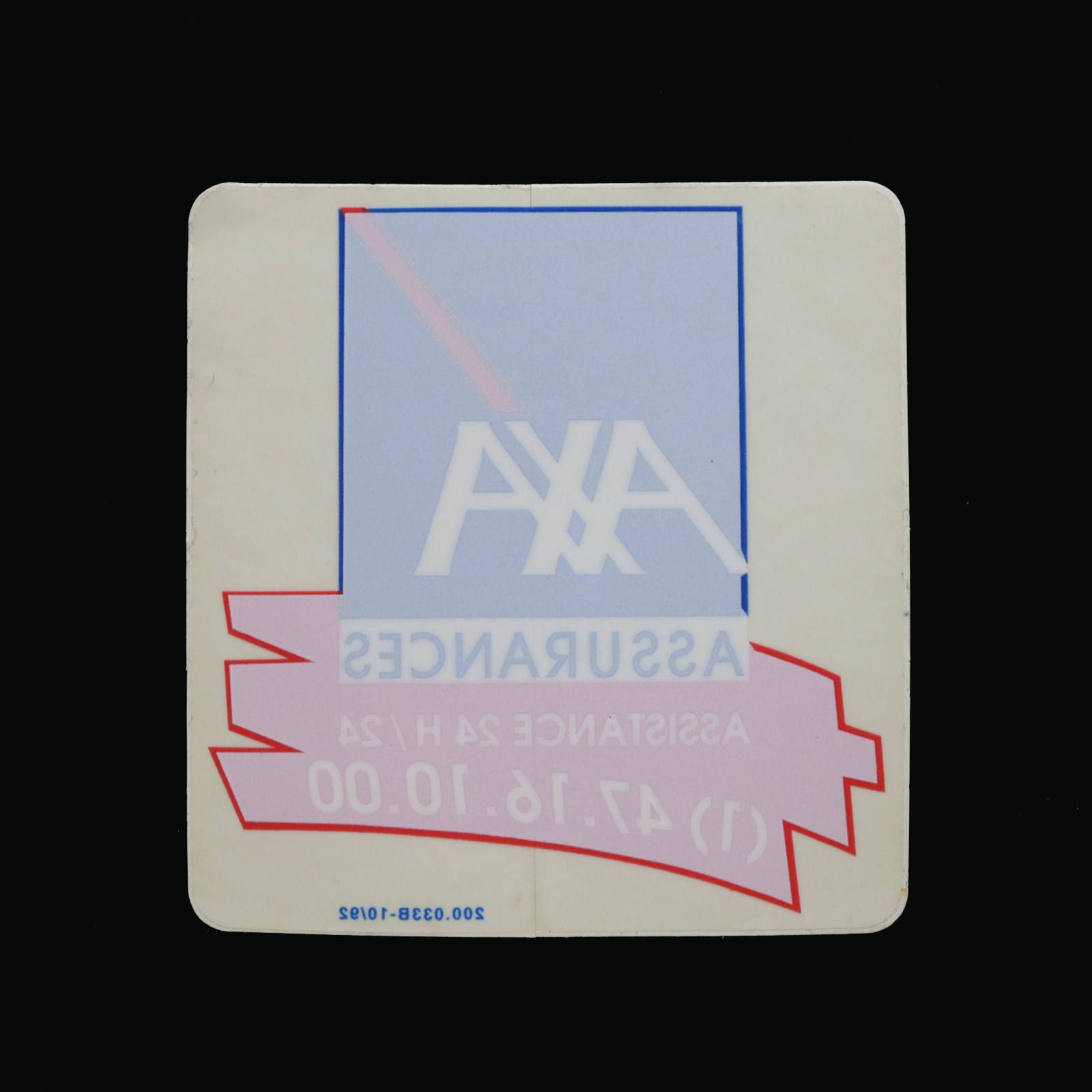 AXA 保険会社 ヴィンテージステッカー