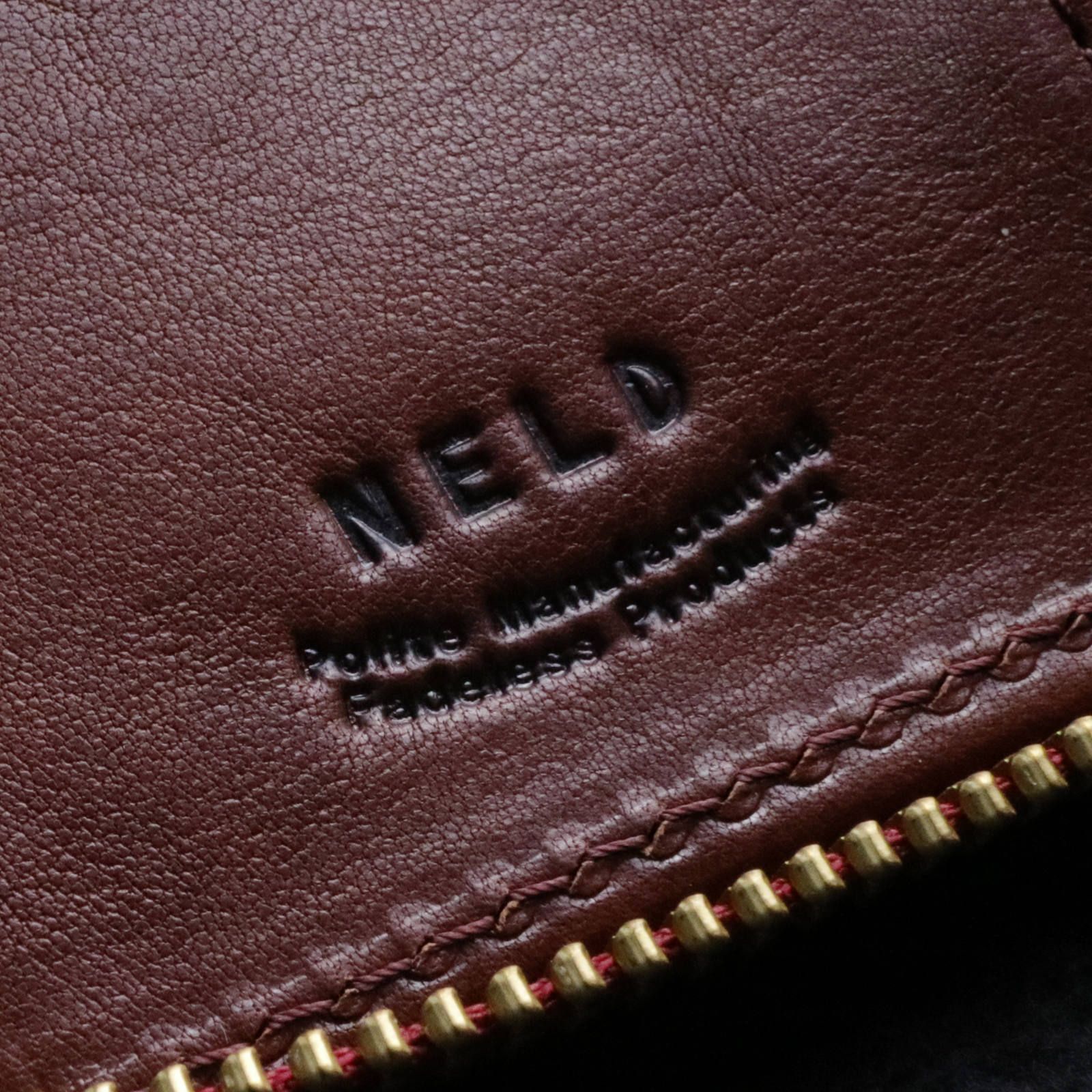 NELD/ネルド "PUEBRO/プエブロ" ラウンドジップミドル財布/レッド