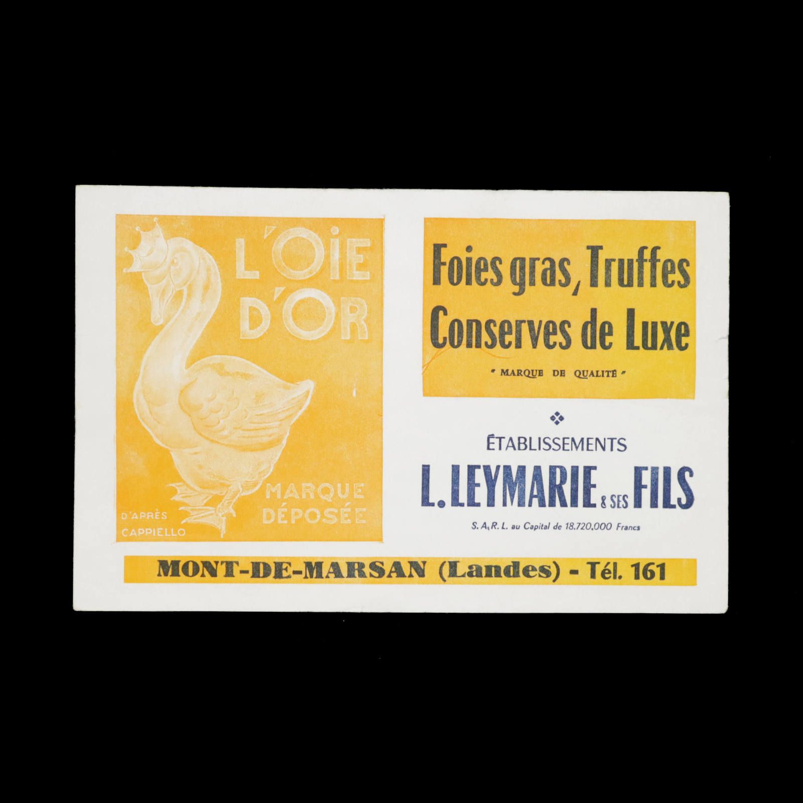 L.LEYMARIE & SESE FILS "L'OIE D'OR" ヴィンテージビュバー