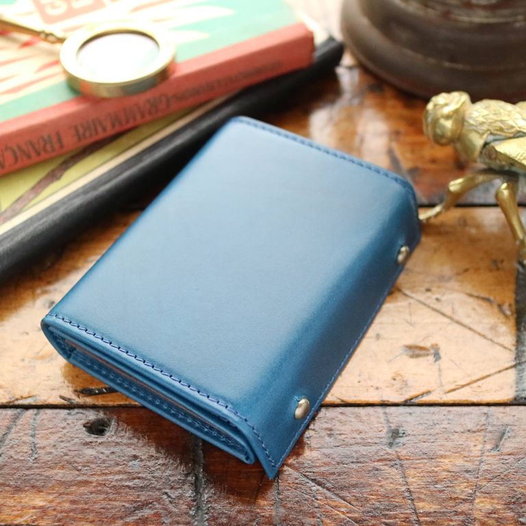 m+ - 【送料無料対象外】「millefoglie II P25」ミニ財布 ブルー 