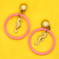 Luxulite/リュクスライト ”Seahouse hoop/シーホースフープ” イヤリング