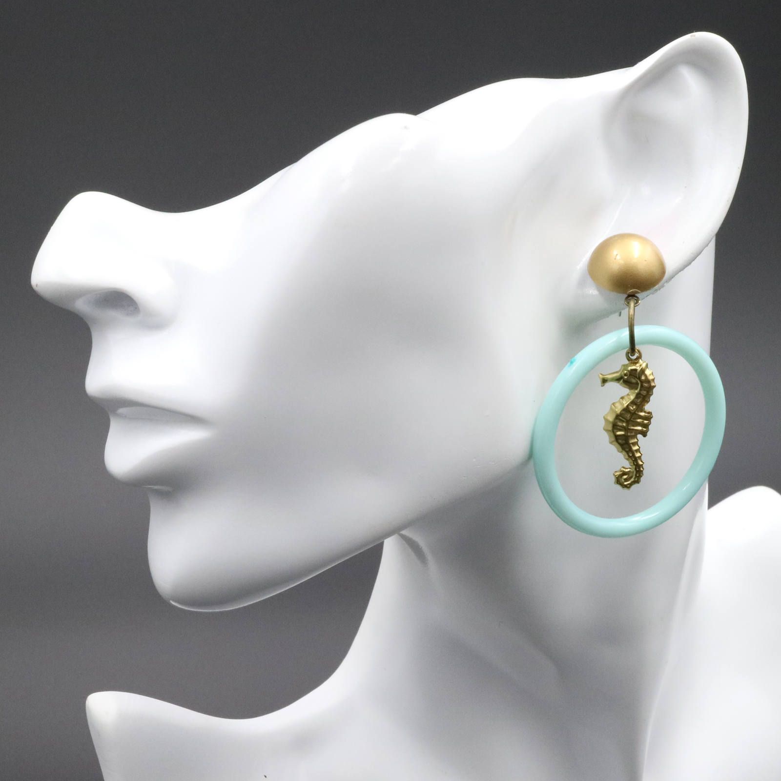 Luxulite/リュクスライト ”Seahouse hoop/シーホースフープ” ピアス