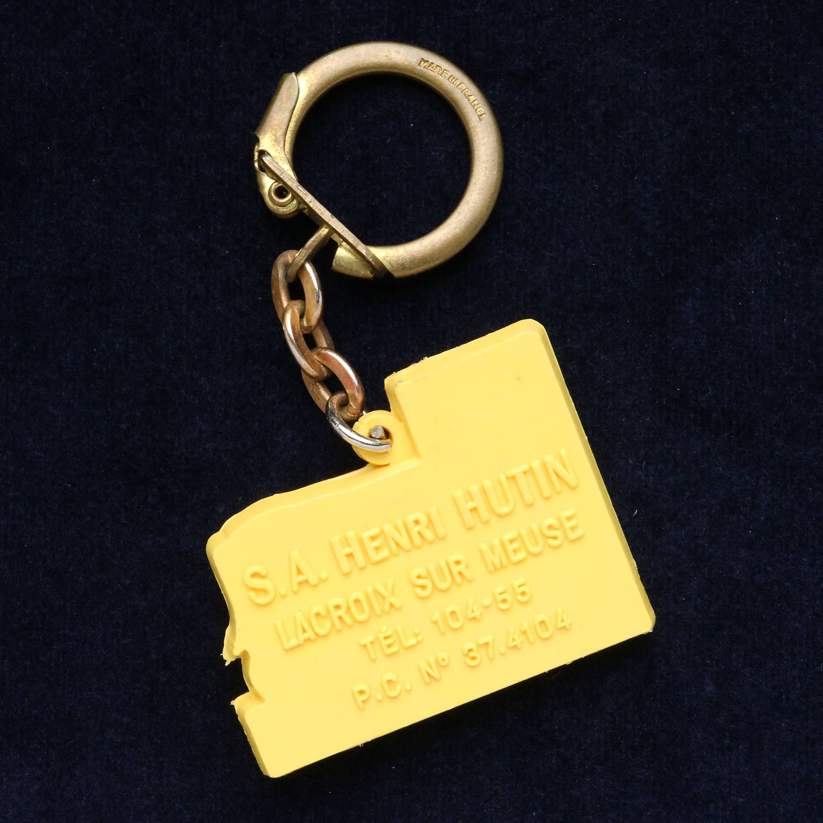 HENRI HUTIN"AS de TREFLE" アンリユタン チーズ フレンチキーホルダー