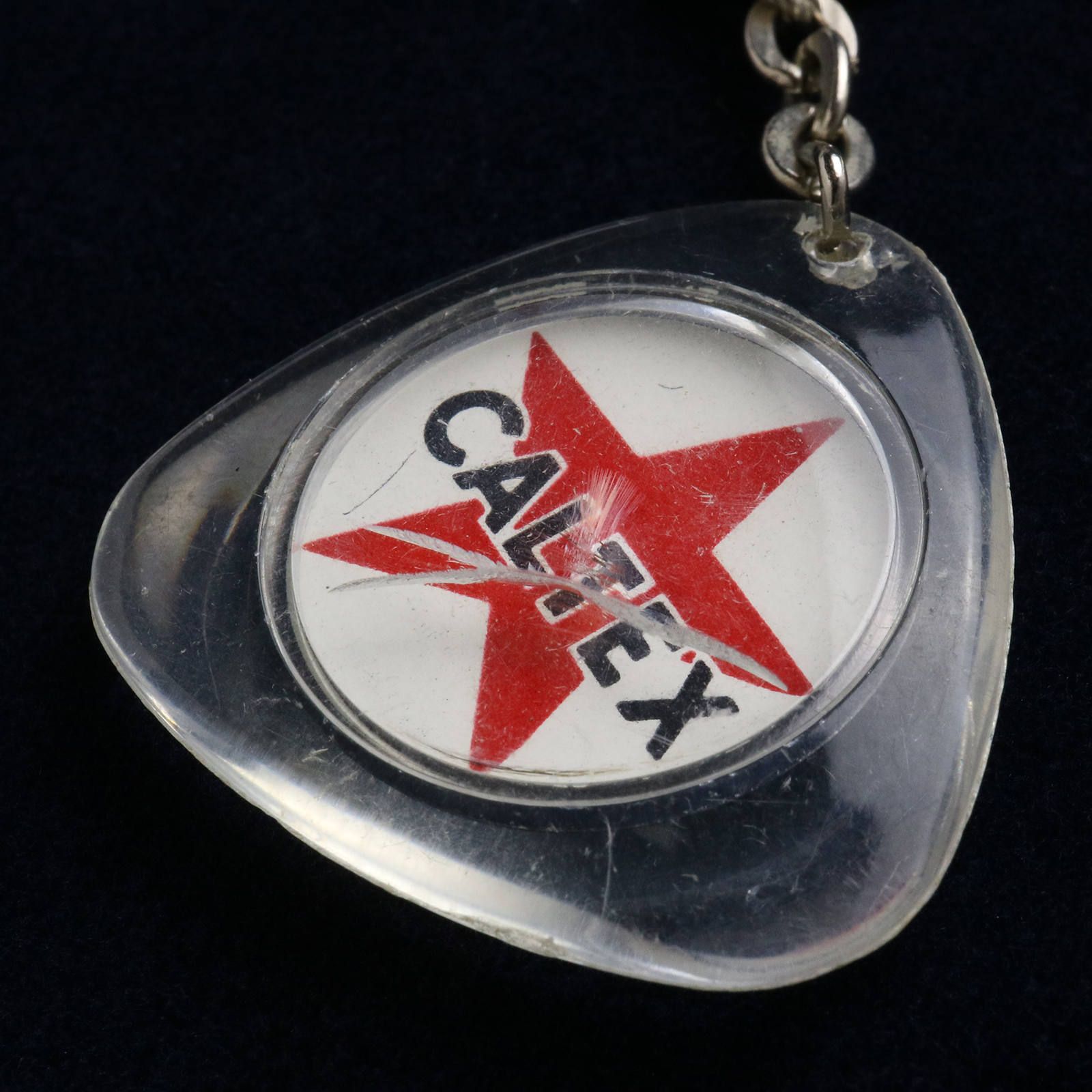 CALTEX カルテックス ガソリンスタンド フレンチキーホルダー