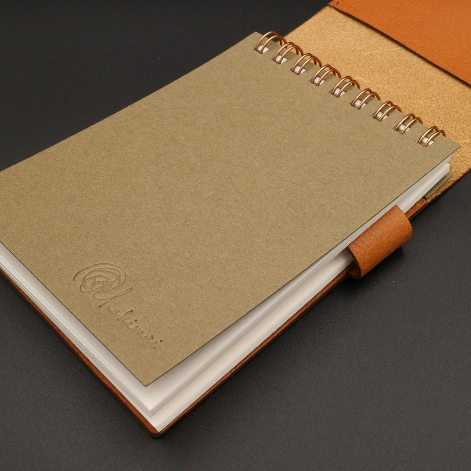 「appunto B7s」カキモリノートB7+カバー ブラウン