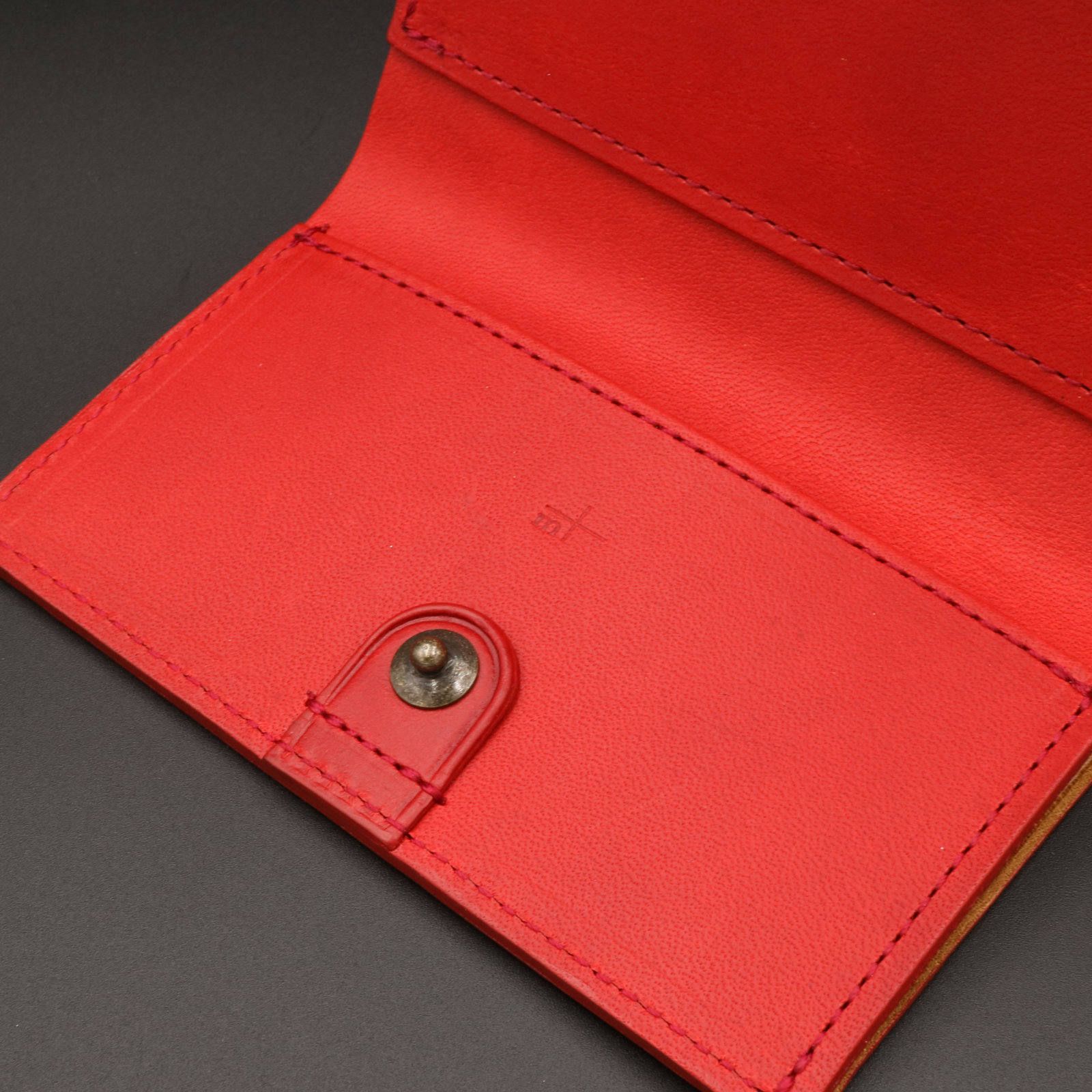 「straccio superiore」ミニ財布 レッド