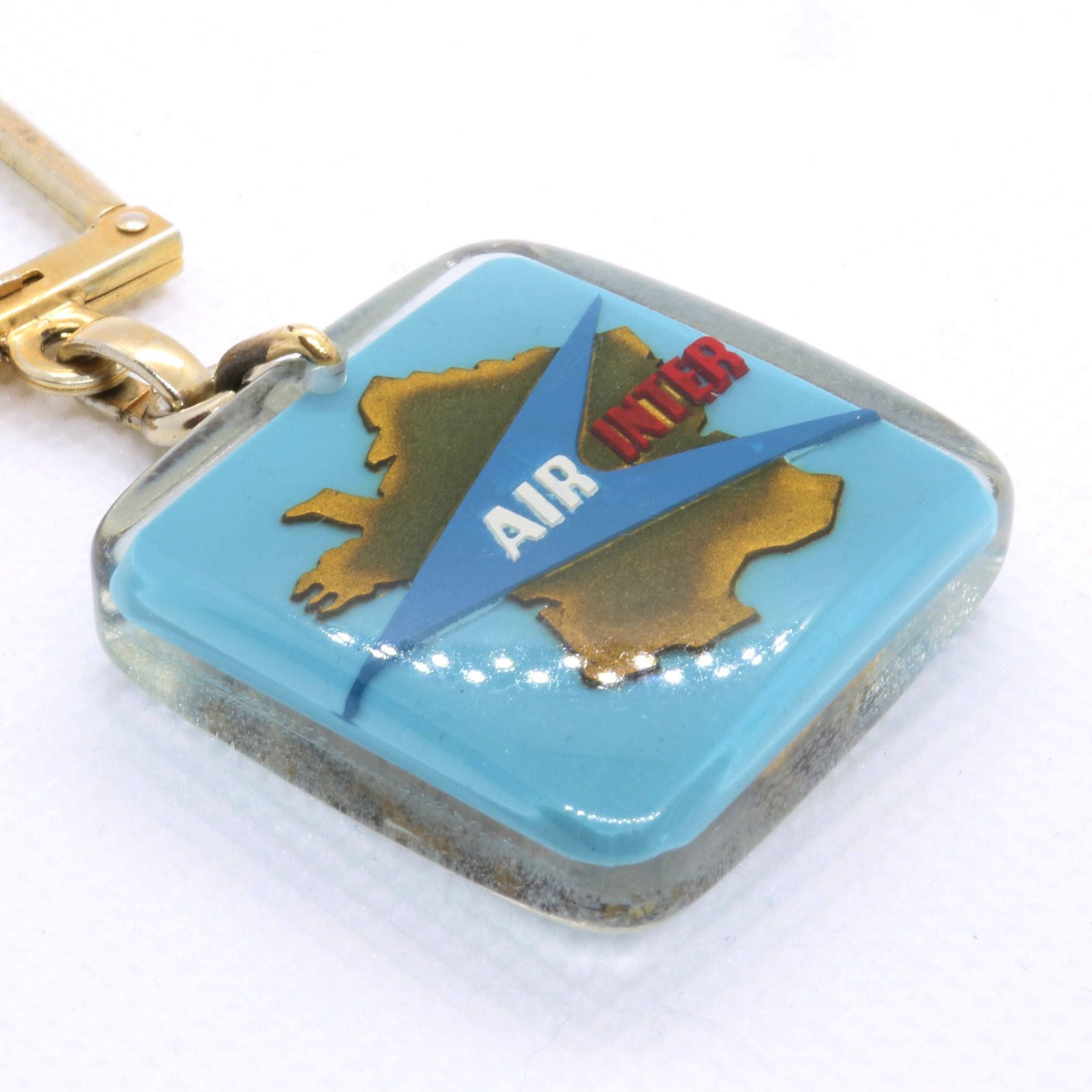 AIR INTER エールアンテール サンクリストファー 交通安全お守り ブルボンキーホルダー