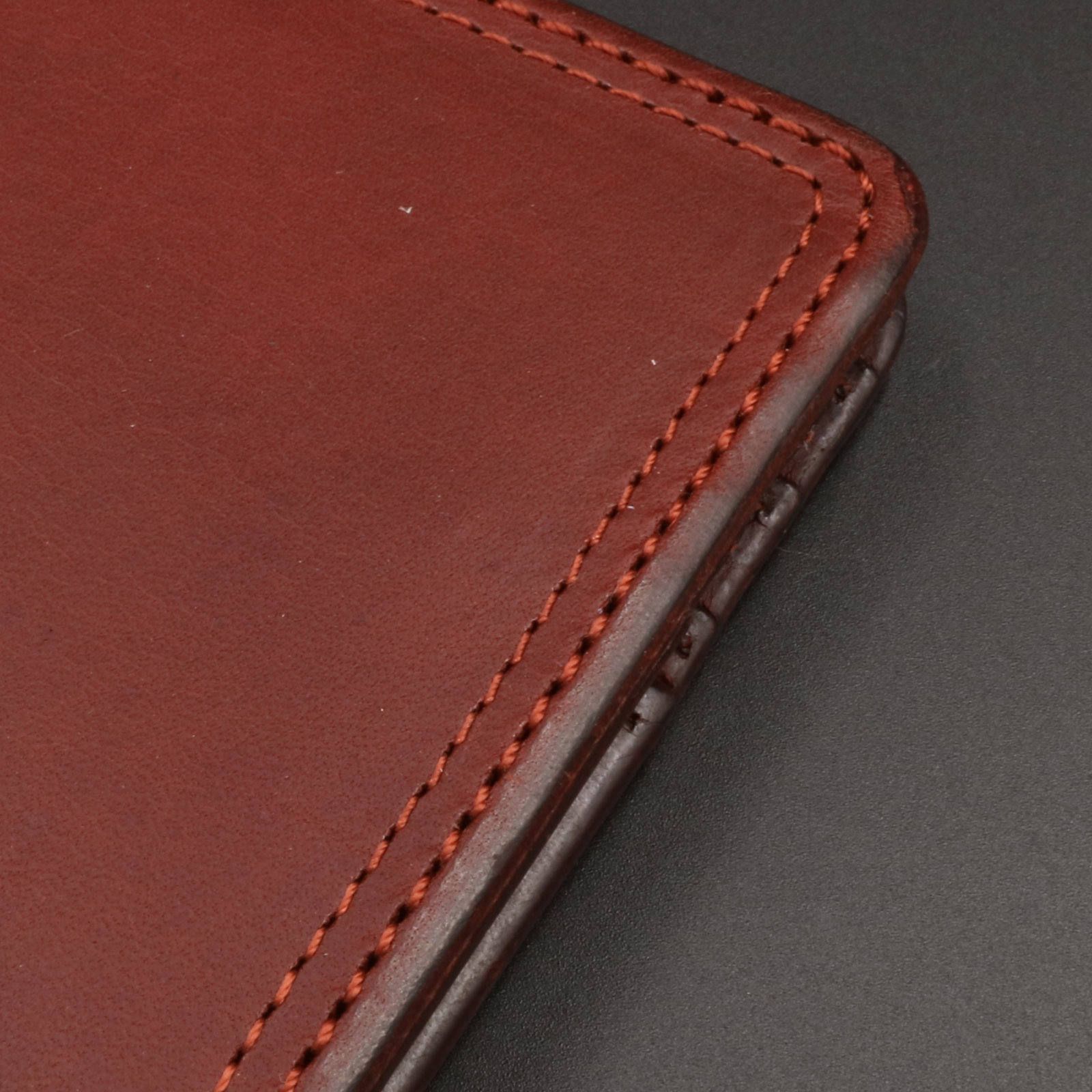 「SLATE」札ばさみ財布/レディッシュブラウン