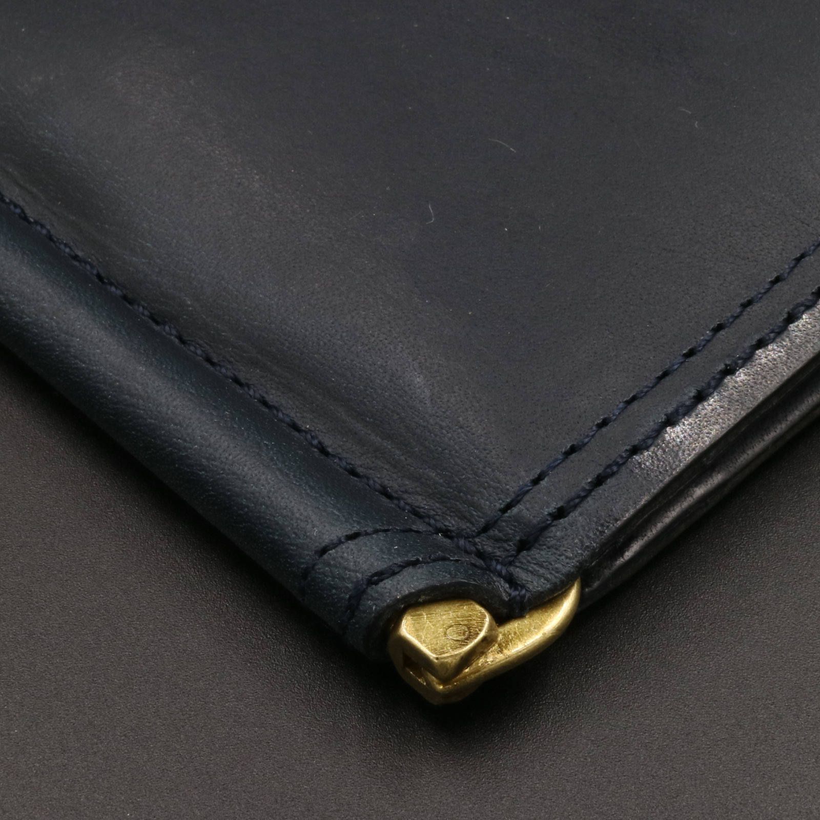 「SLATE」札ばさみ財布/ネイビー