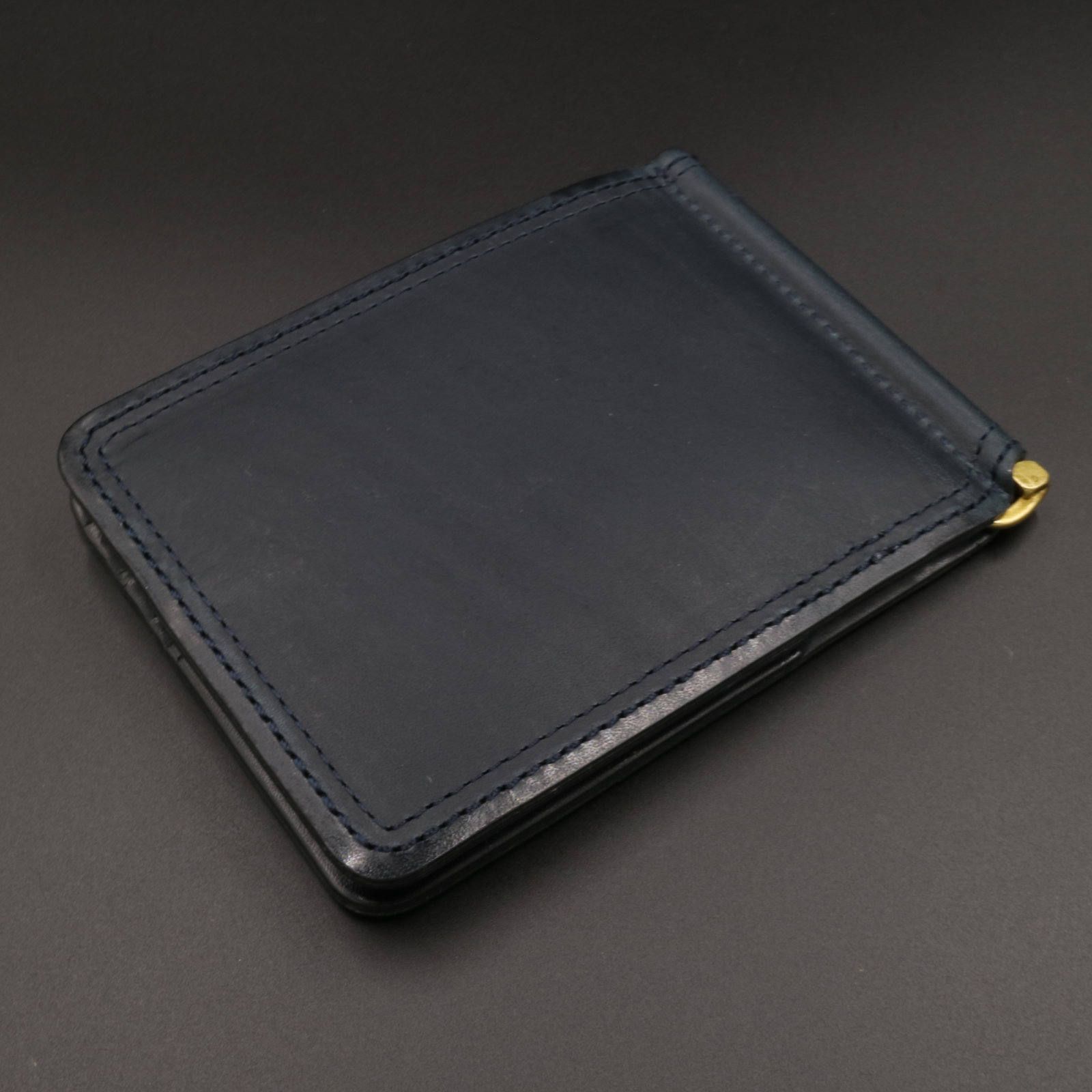 「SLATE」札ばさみ財布/ネイビー