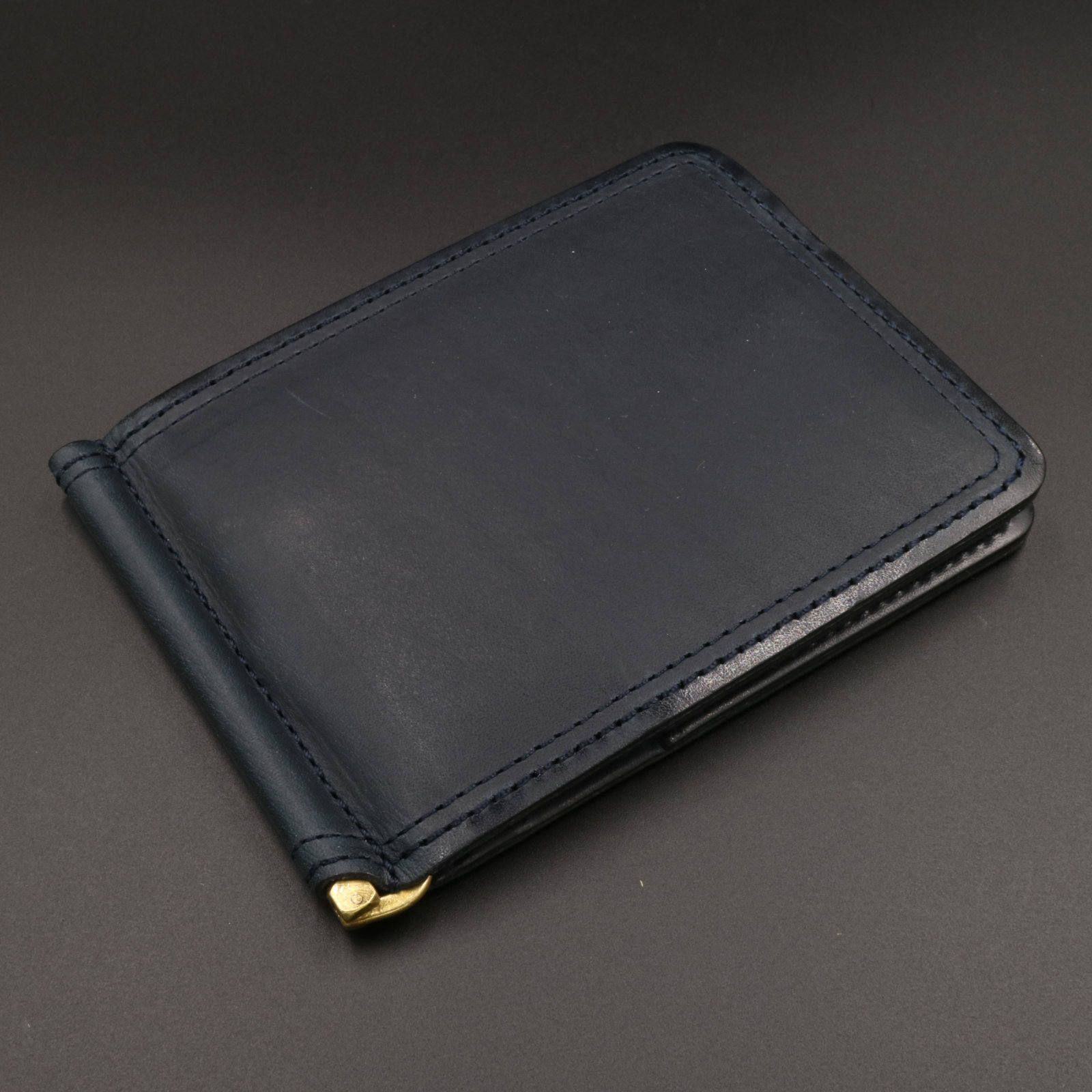 「SLATE」札ばさみ財布/ネイビー
