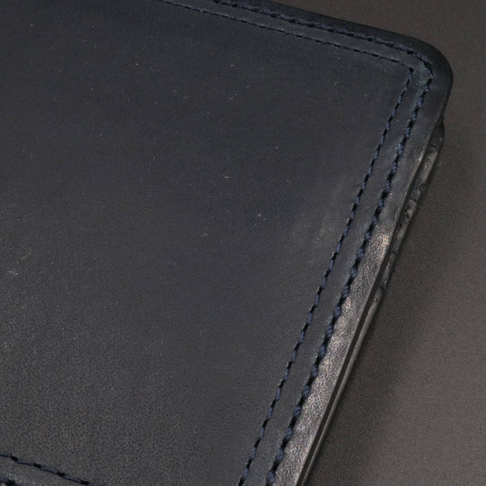 「SLATE」札ばさみ財布/ネイビー