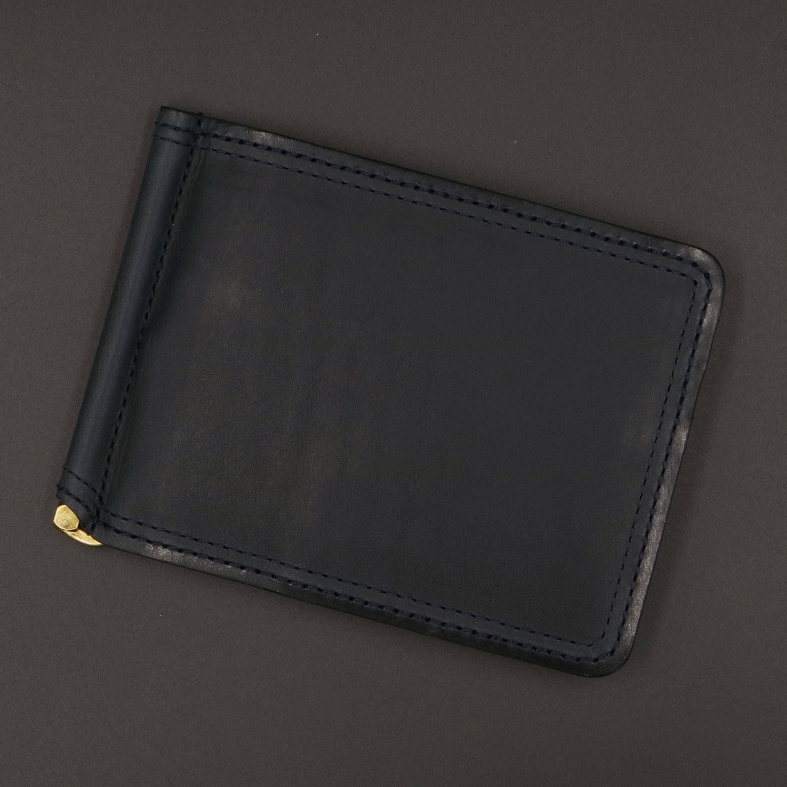 「SLATE」札ばさみ財布/ネイビー
