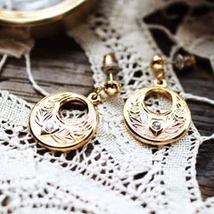 「ゴールデンミラー」ピアス