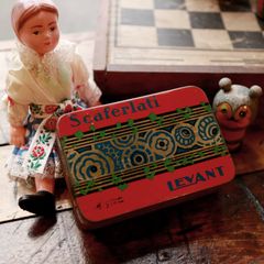 Scafelati LEVANT ヴィンテージティンカン タバコ イタリア 1920's
