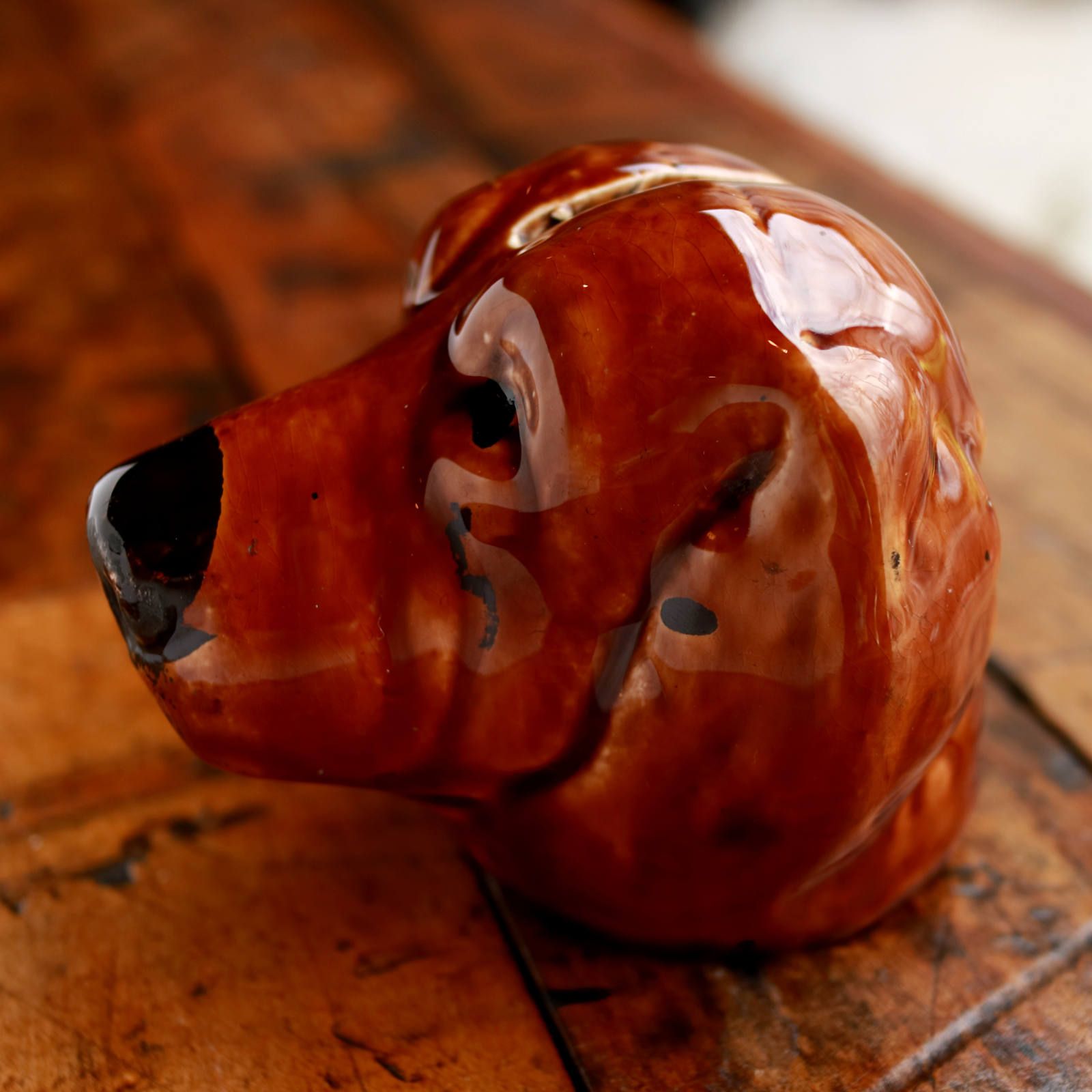 ヴィンテージピギーバンク 貯金箱 犬 ベルギー