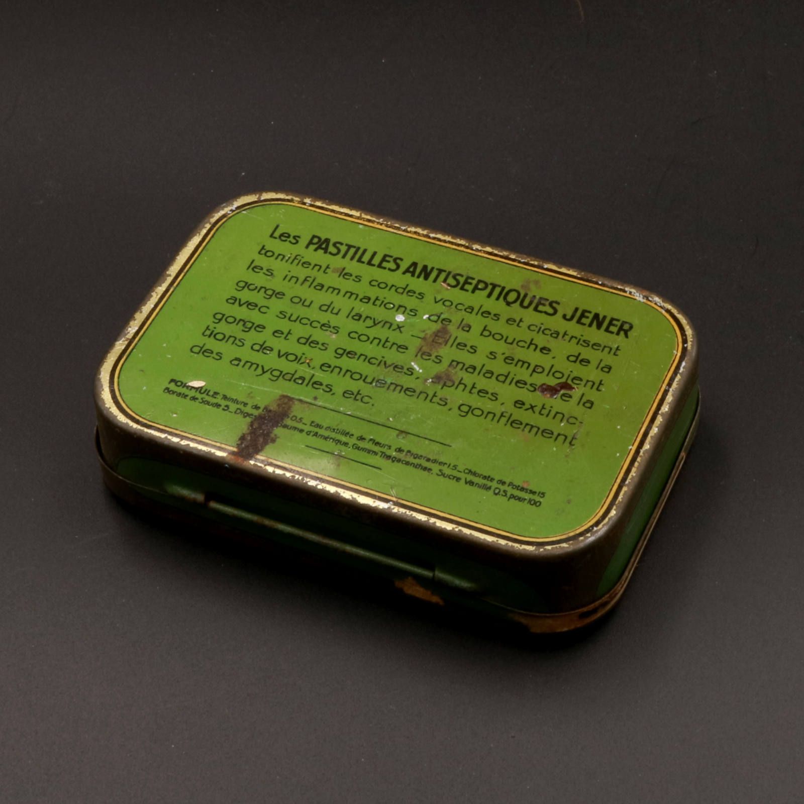 PASTILLES ANTISEPTIQUES JENER ヴィンテージティンカン 薬 フランス 19世紀