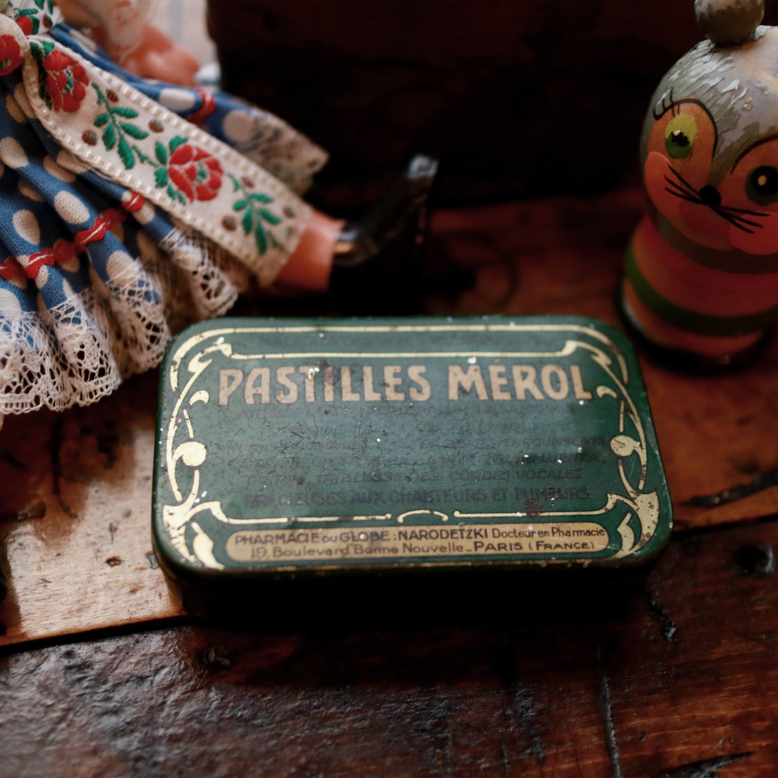 PASTILLES MEROL ヴィンテージティンカン 薬 フランス