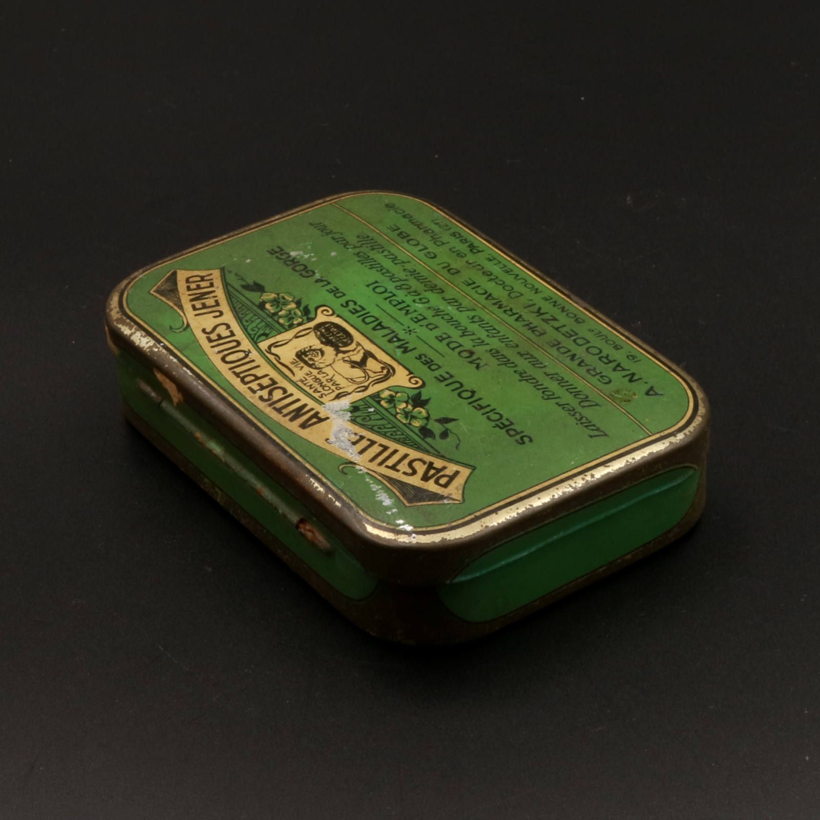 PASTILLES ANTISEPTIQUES JENER ヴィンテージティンカン 薬 フランス 19世紀