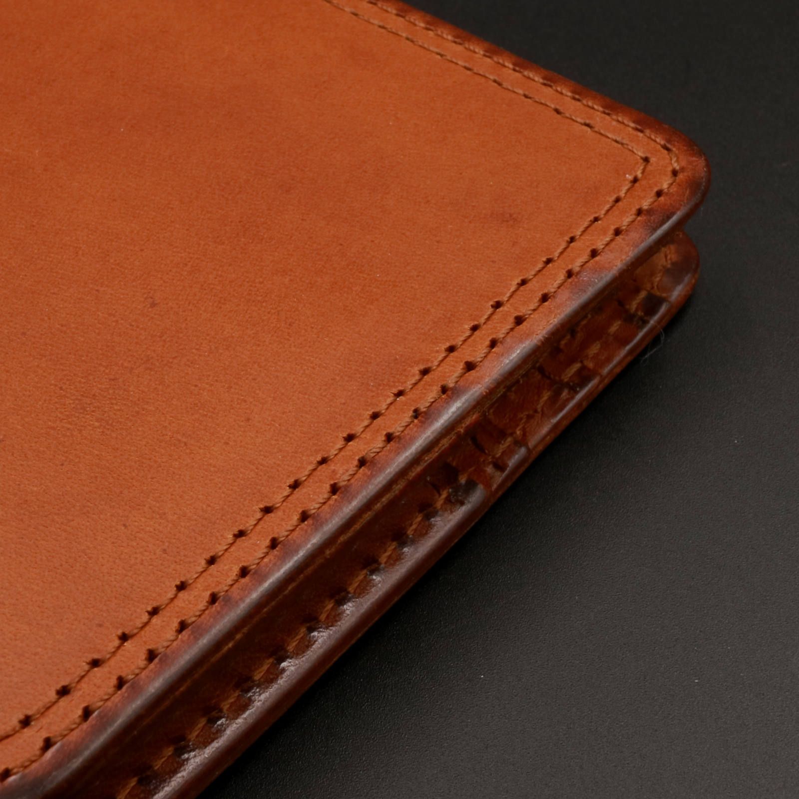「SLATE」札ばさみ財布/ブラウン
