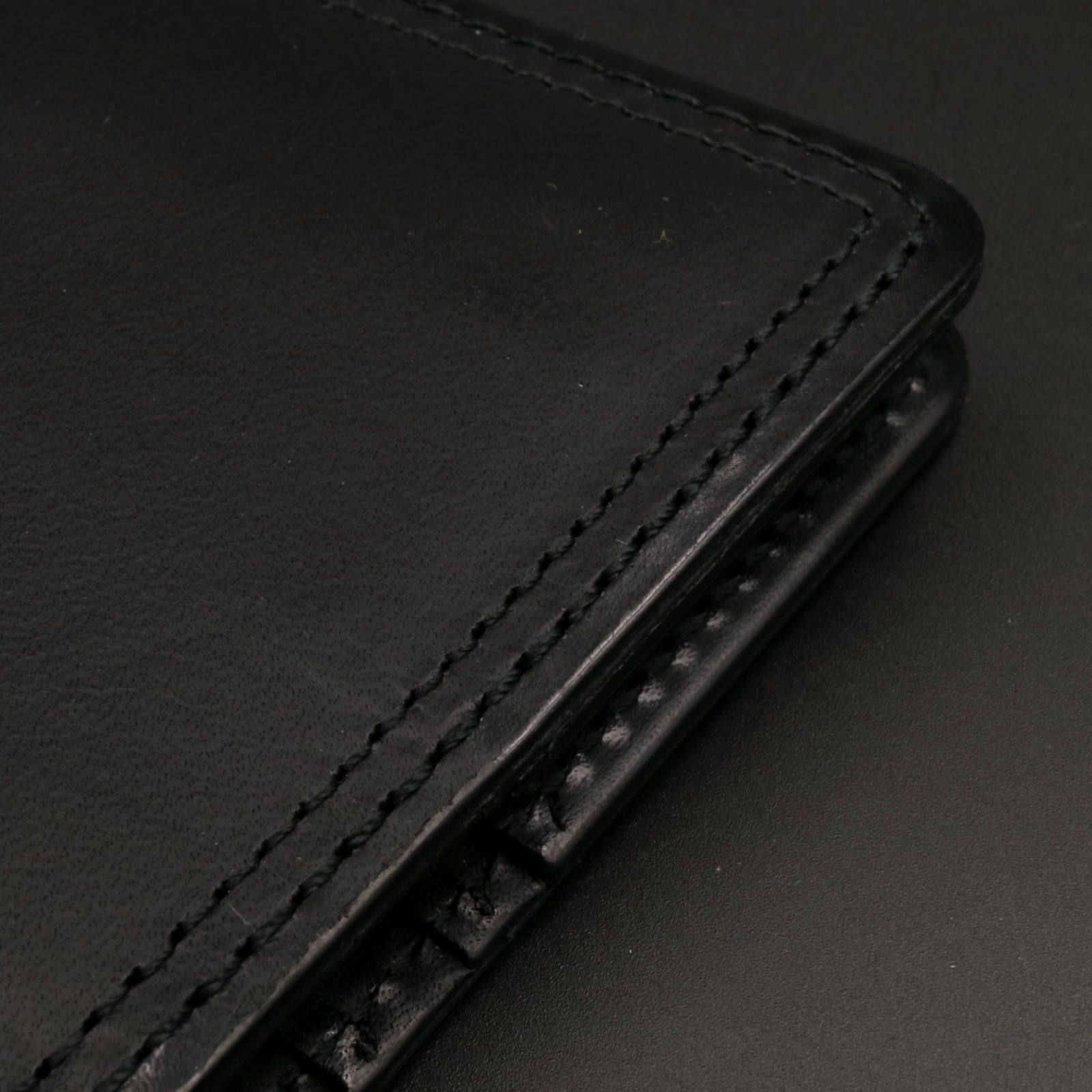 「SLATE」札ばさみ財布/ブラック
