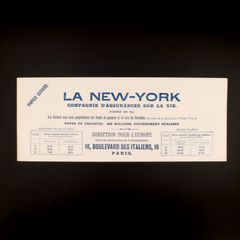 LA NEW-YORK 保険会社 ヴィンテージビュバー