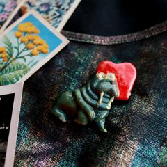 「セイウチ」ブローチ フランス