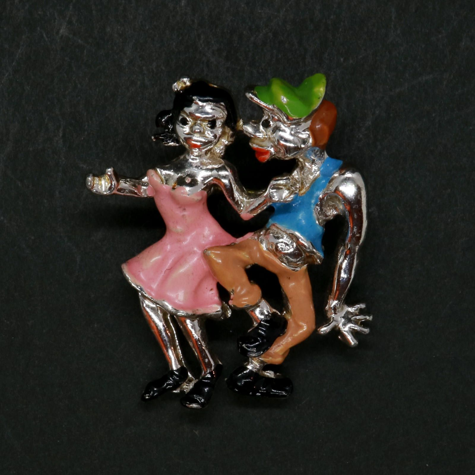 「2人ダンス」ブローチ フランス